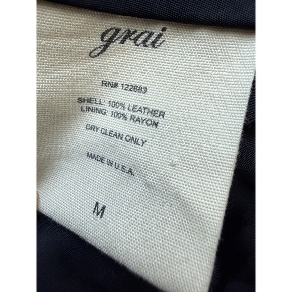 Grai Women Grey Suede Leather Draped Ruffle Peplum Vest Made in USA Size M - Picture 5 of 12